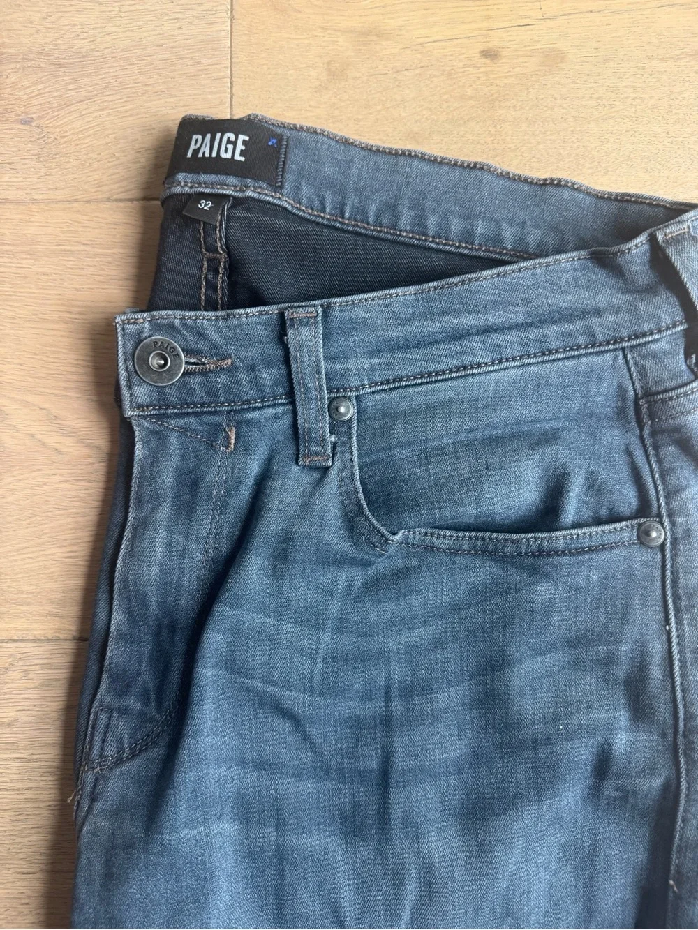 PAIGE Men’s Federal Straight Jeans in Blue